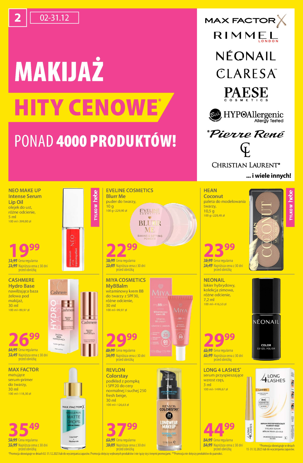 Leták Hebe - drogerie gazetka, Polsko - strana 2