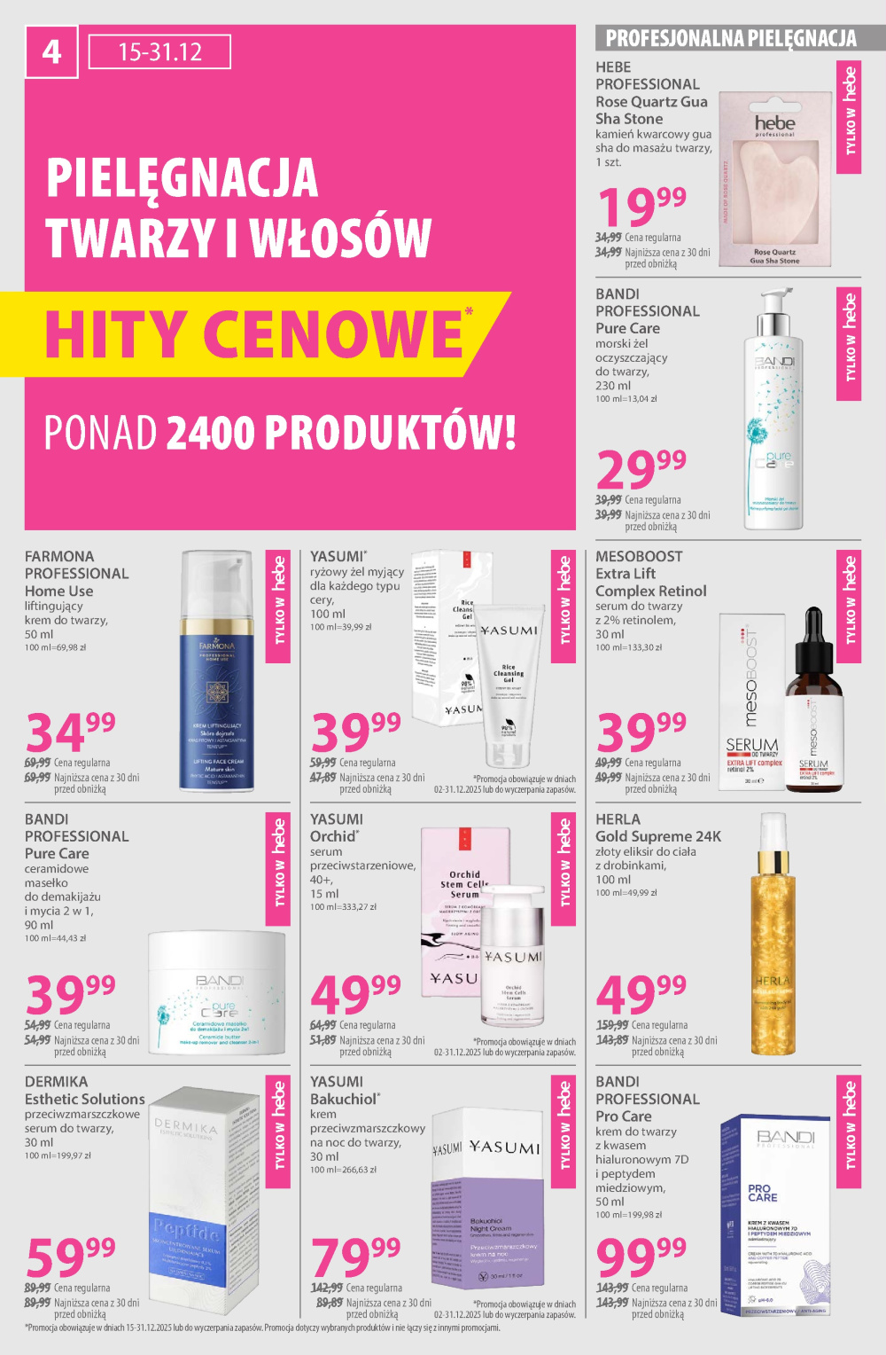 Leták Hebe - drogerie gazetka, Polsko - strana 4