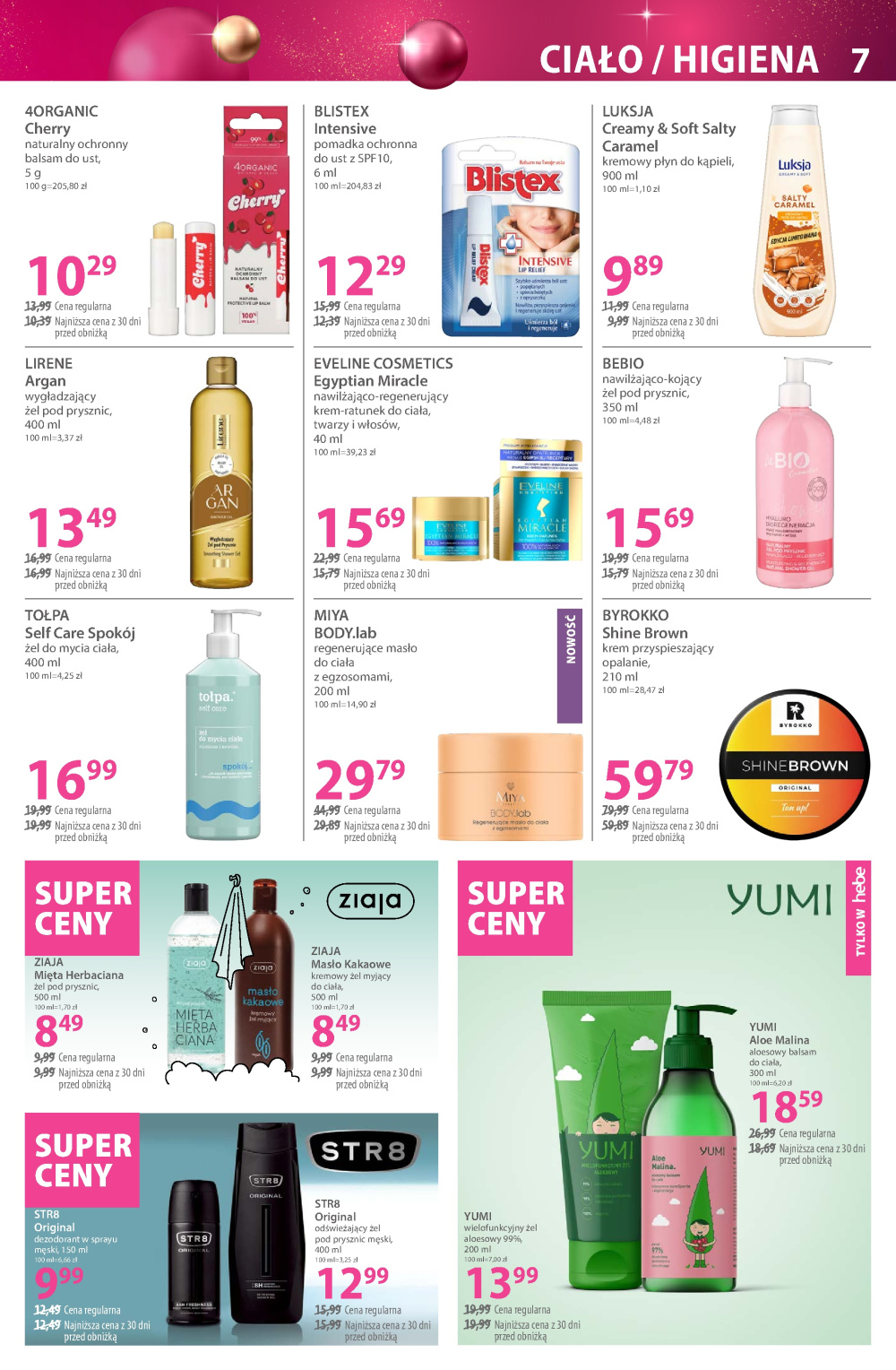 Leták Hebe - drogerie gazetka, Polsko - strana 7
