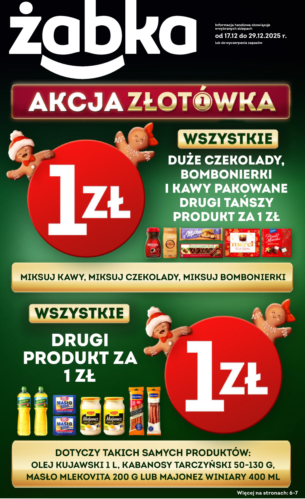 Leták Żabka gazetka, Polsko - strana 1