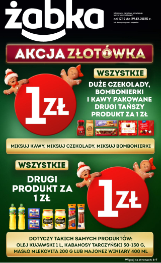 Akční leták Żabka gazetka, polský