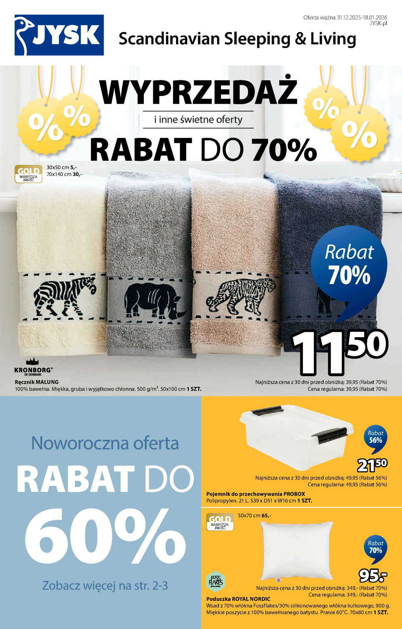 Jysk gazetka od 31. 12. 2025