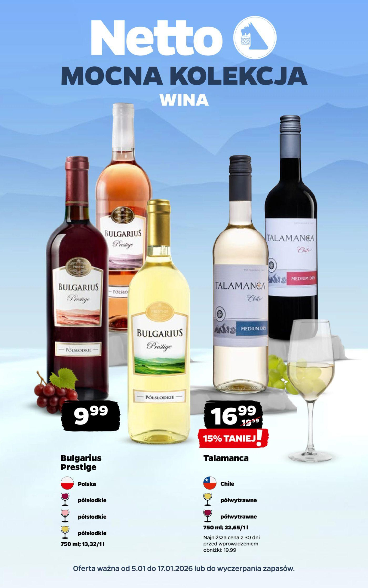 Netto gazetka - Wina od 5. 01. 2026