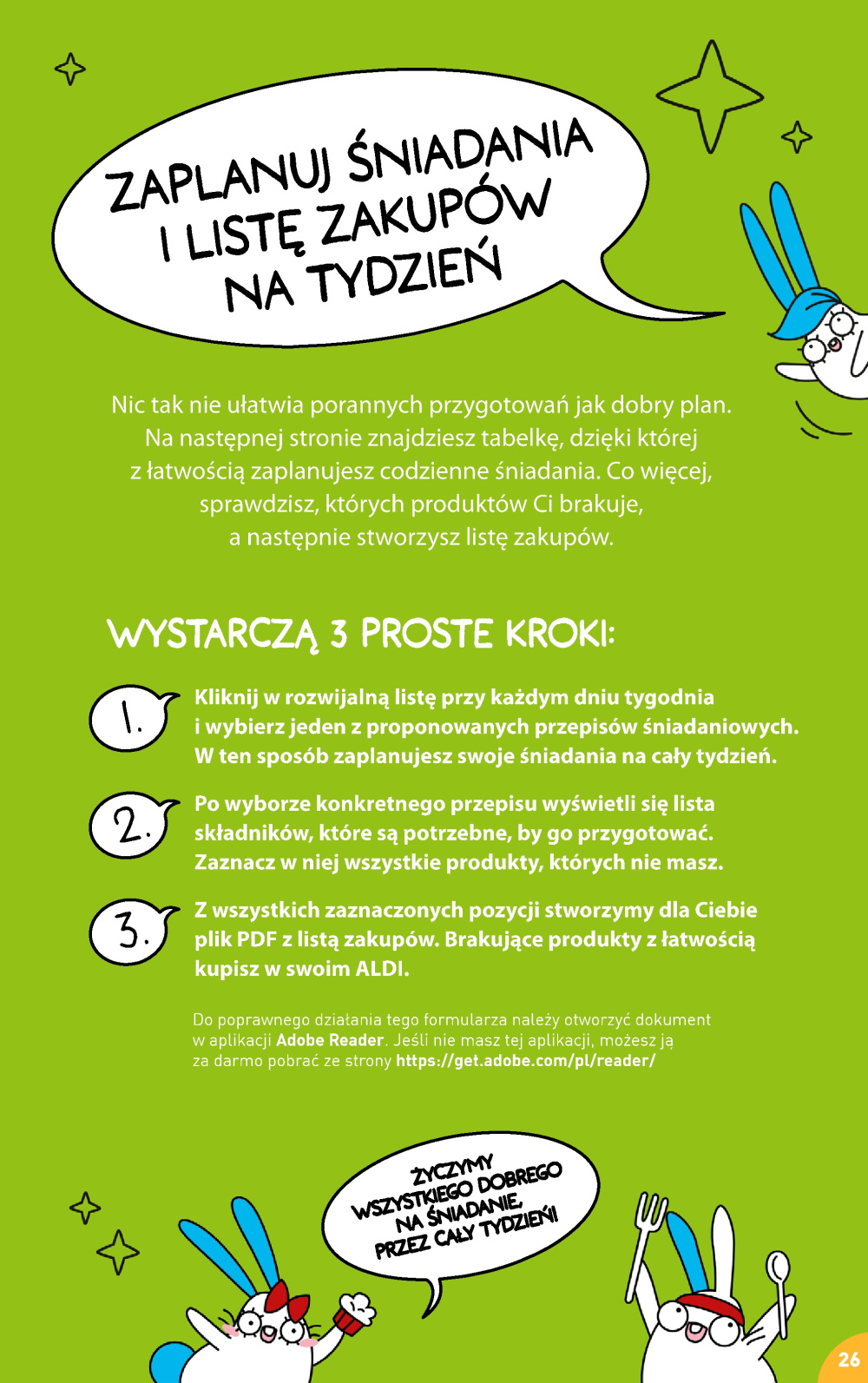 Leták Aldi offerta - Przepisy na pyszne śniadanie, Polsko - strana 26