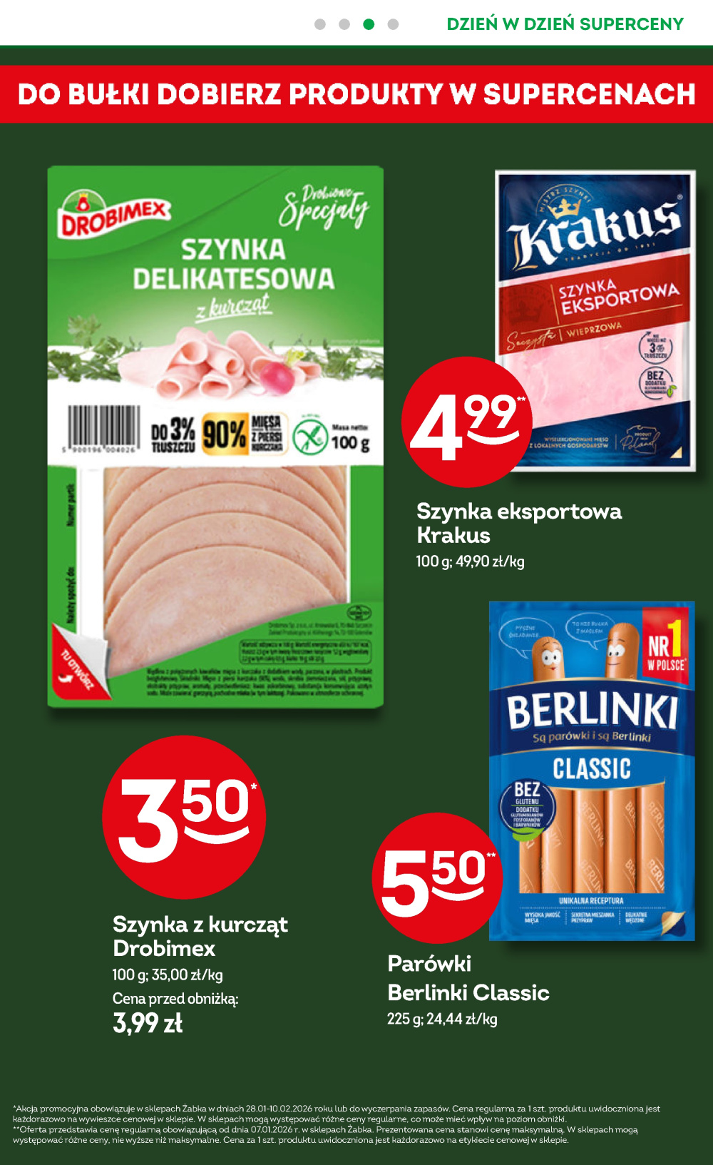 Leták Żabka gazetka, Polsko - strana 4