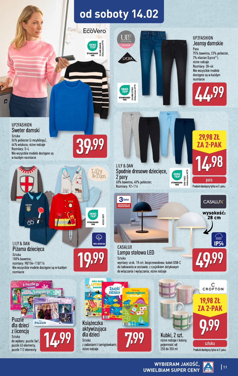 Leták Aldi offerta - Artykuły przemysłowe i tekstylia, Polsko - strana 11