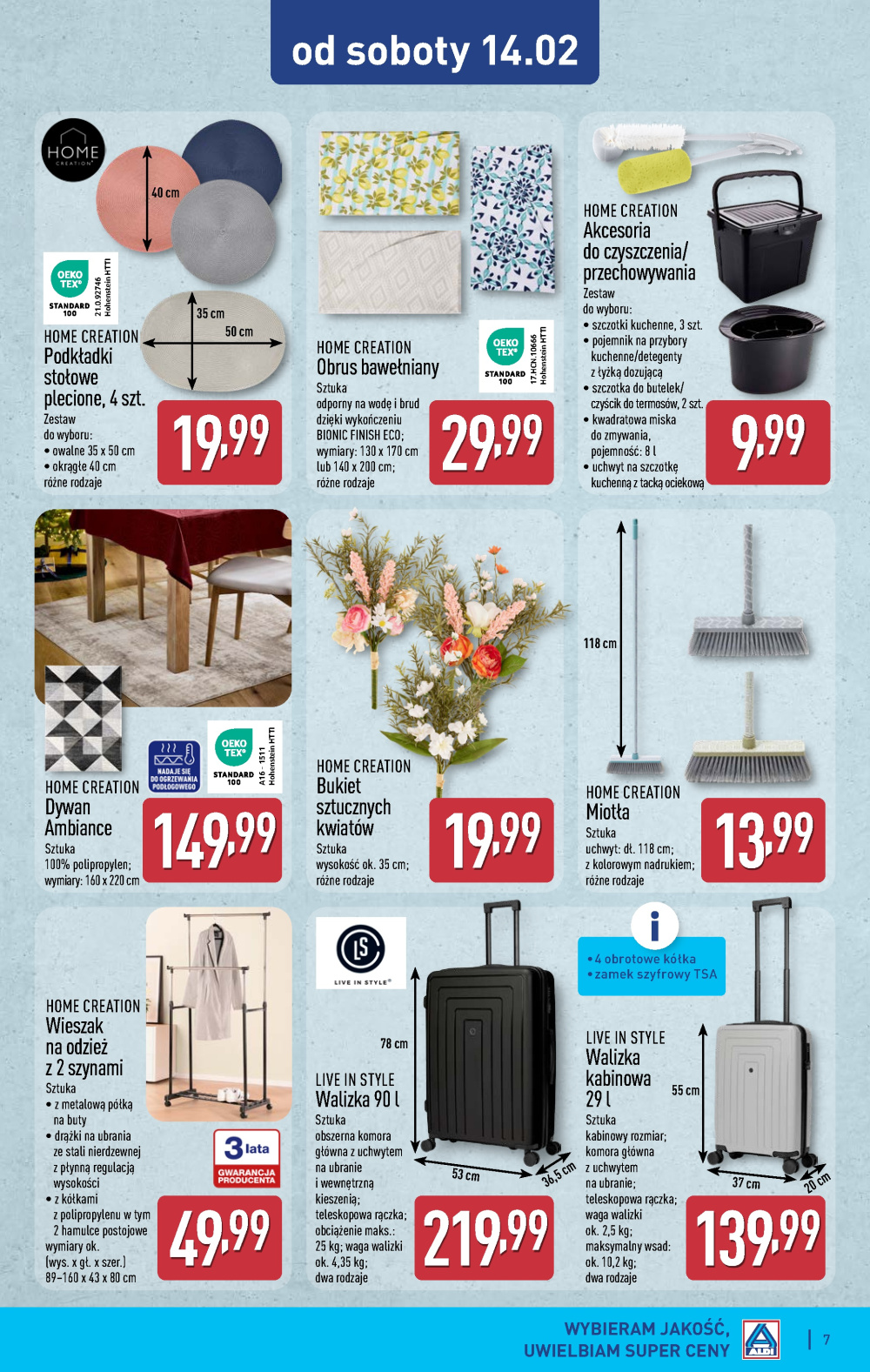 Leták Aldi offerta - Artykuły przemysłowe i tekstylia, Polsko - strana 7