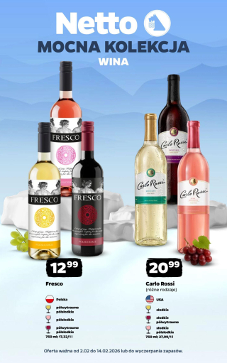 Netto gazetka - Wina