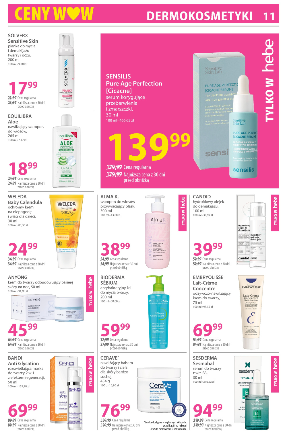 Leták Hebe - drogerie gazetka, Polsko - strana 11