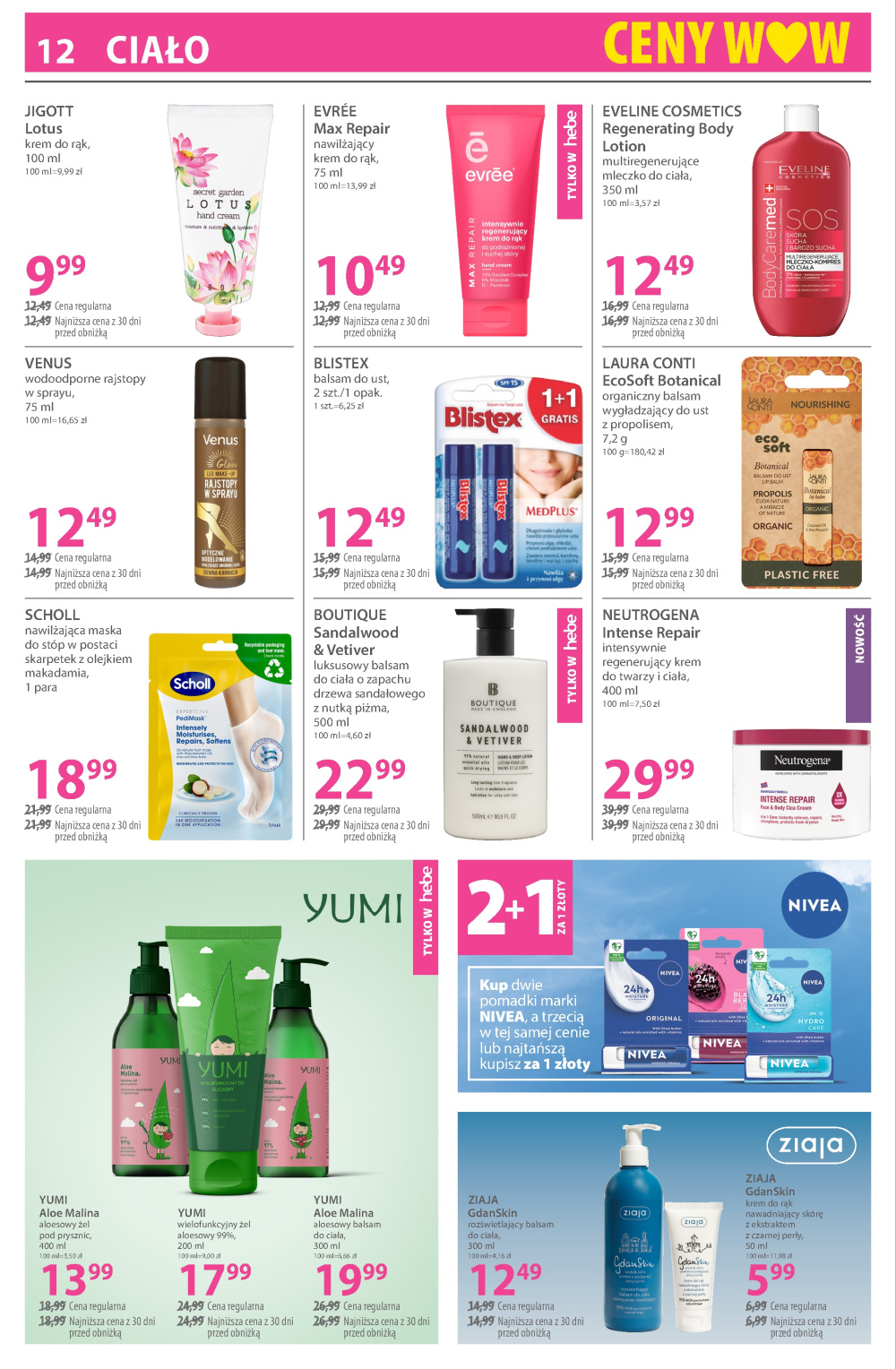 Leták Hebe - drogerie gazetka, Polsko - strana 12