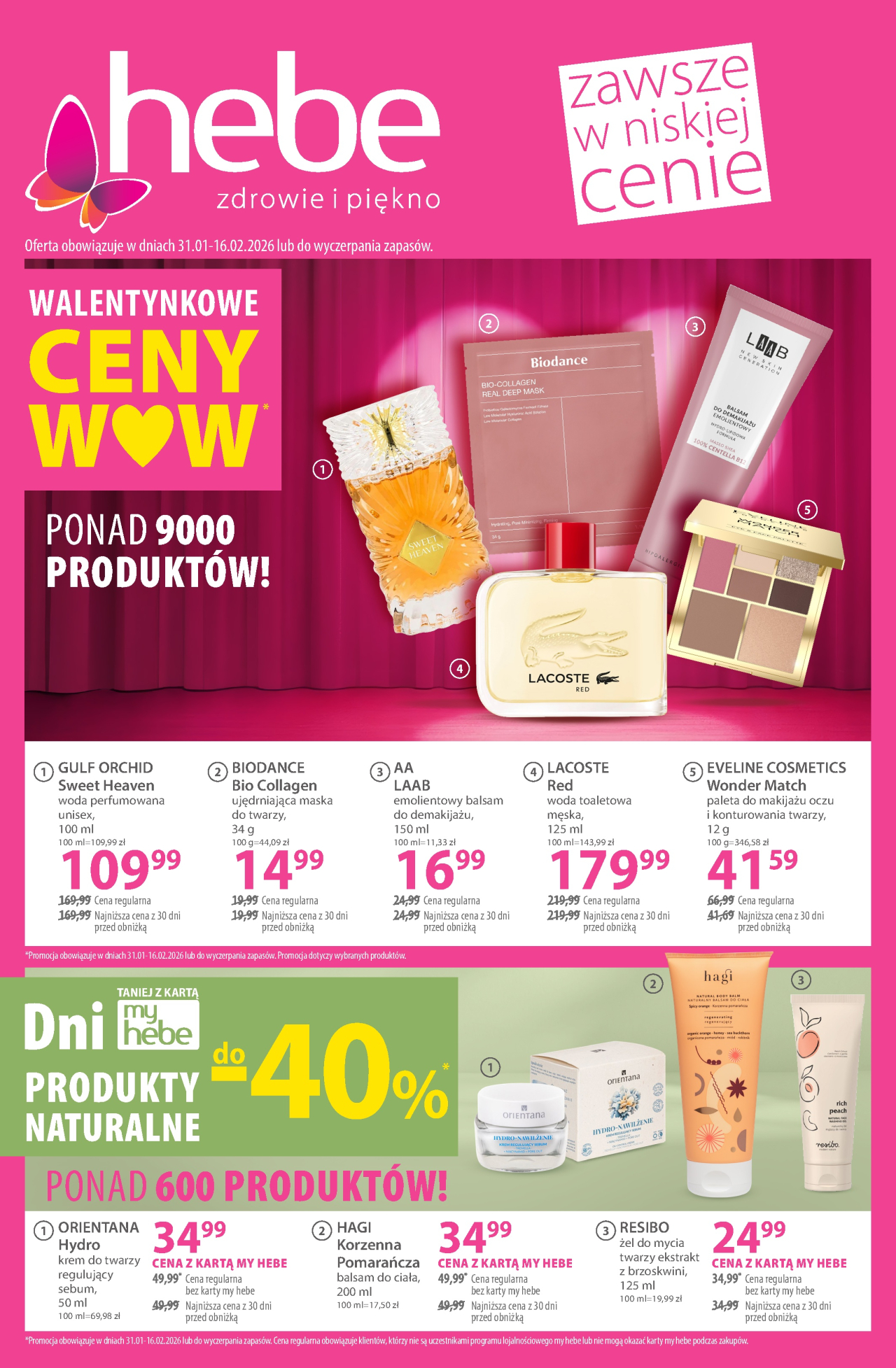 Hebe - drogerie gazetka od 31. 01. 2026