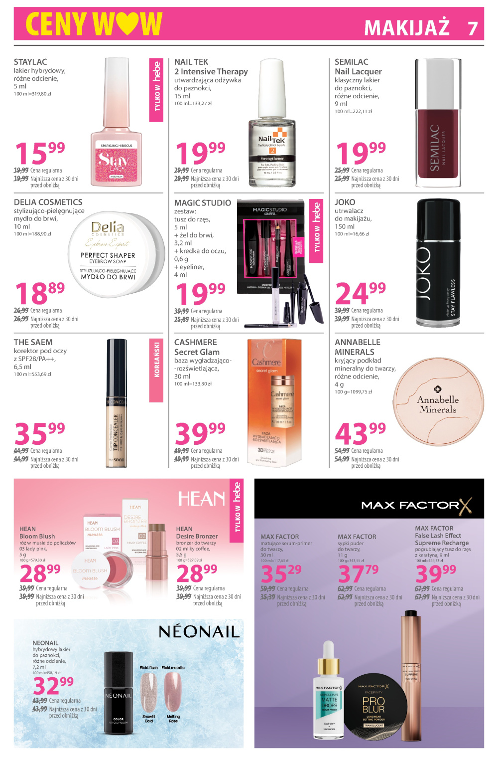 Leták Hebe - drogerie gazetka, Polsko - strana 7