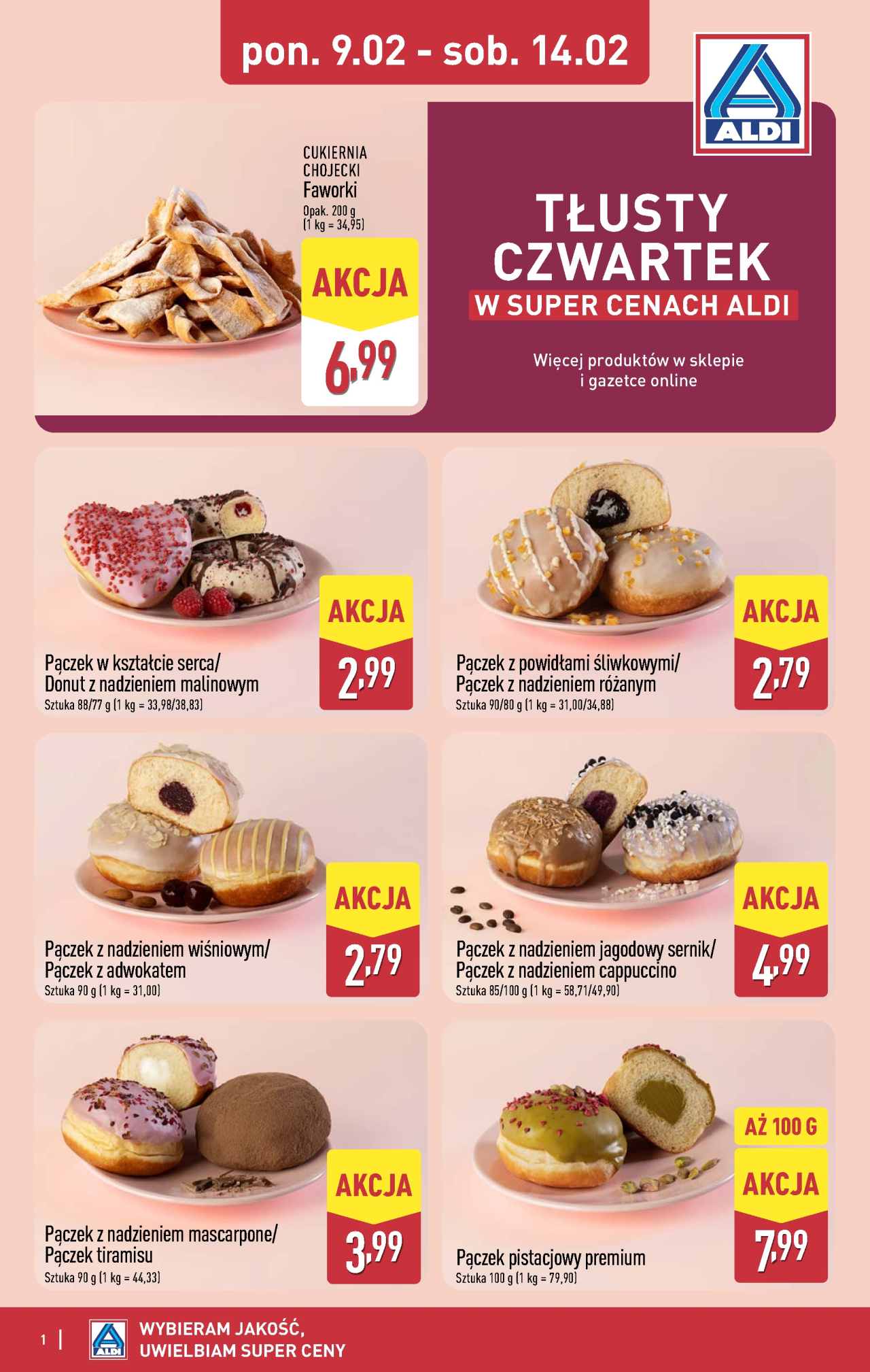 Aldi offerta - Oferta na tłusty czwartek od 9. 02. 2026