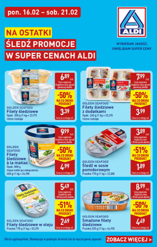 Aldi offerta - Śledzie w super cenach ALDI