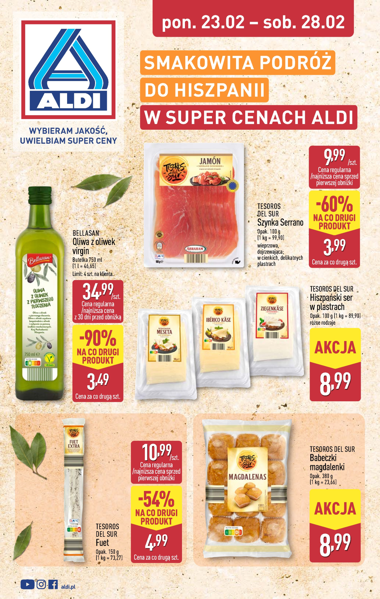 Aldi offerta - Smakowita podróż do Hiszpanii od 23. 02. 2026