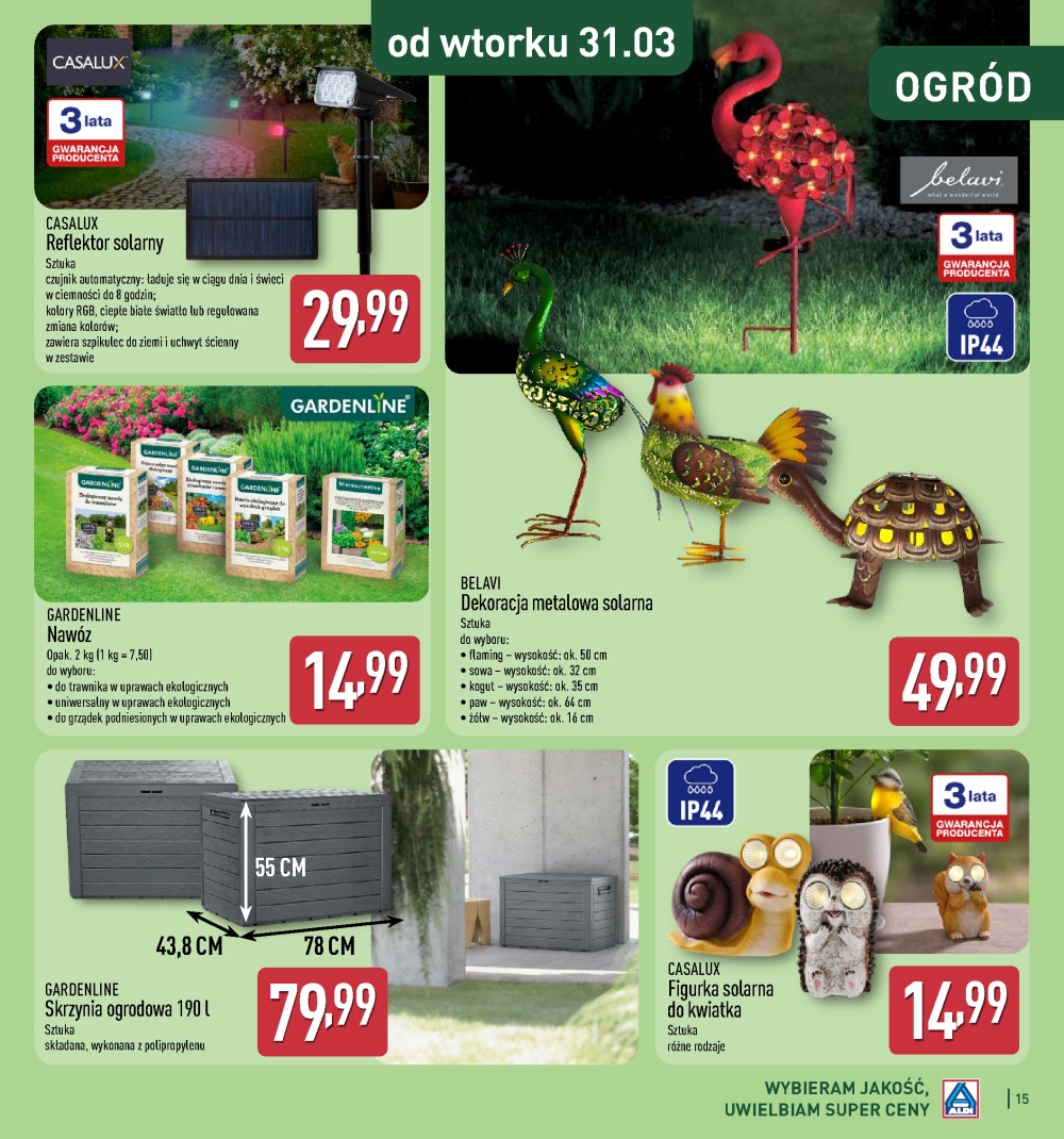 Leták Aldi offerta - Katalog ogrodowy, Polsko - strana 15