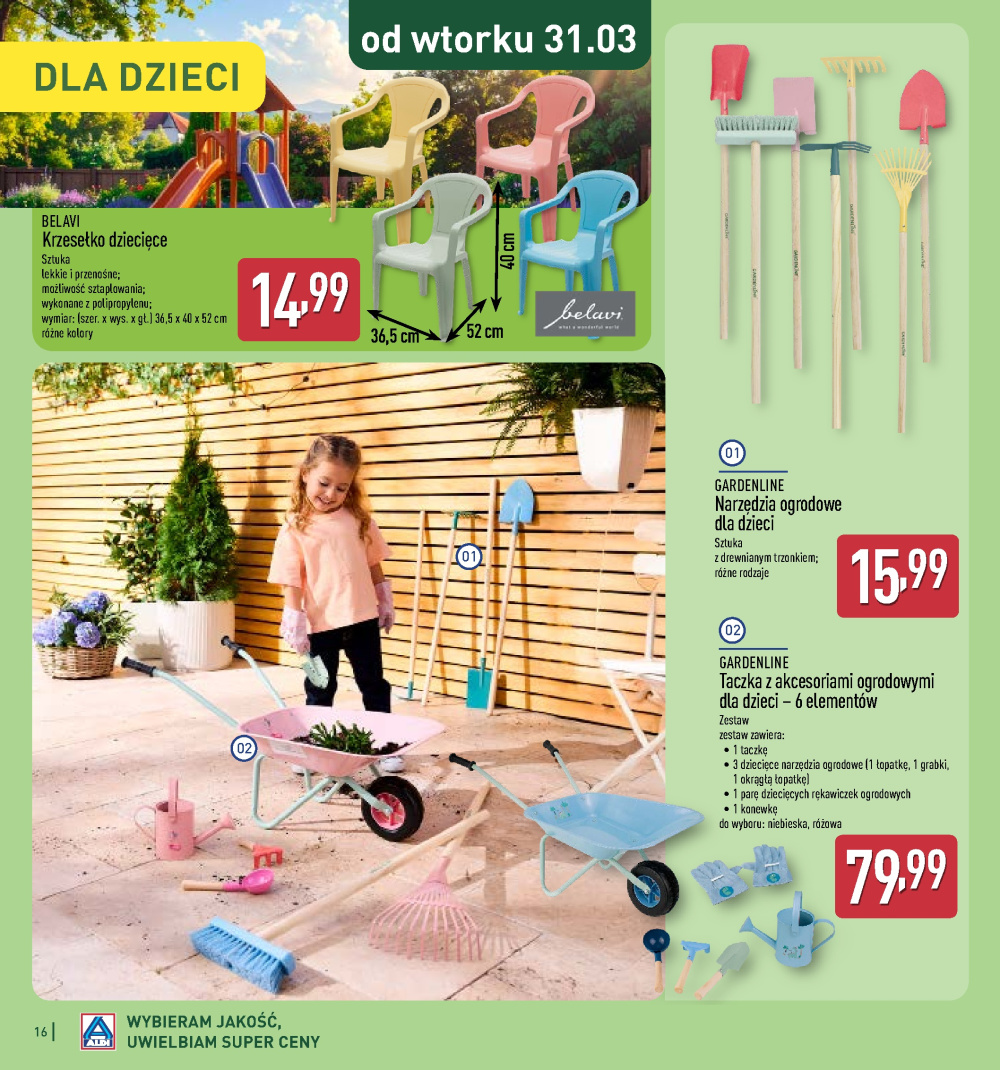 Leták Aldi offerta - Katalog ogrodowy, Polsko - strana 16
