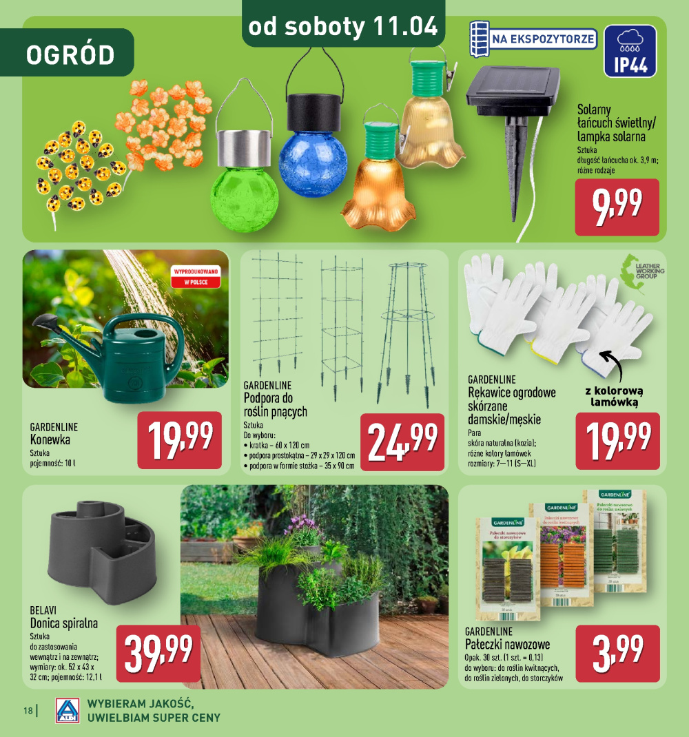 Leták Aldi offerta - Katalog ogrodowy, Polsko - strana 18