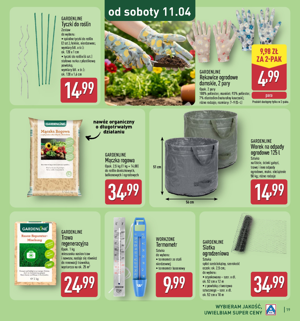 Leták Aldi offerta - Katalog ogrodowy, Polsko - strana 19