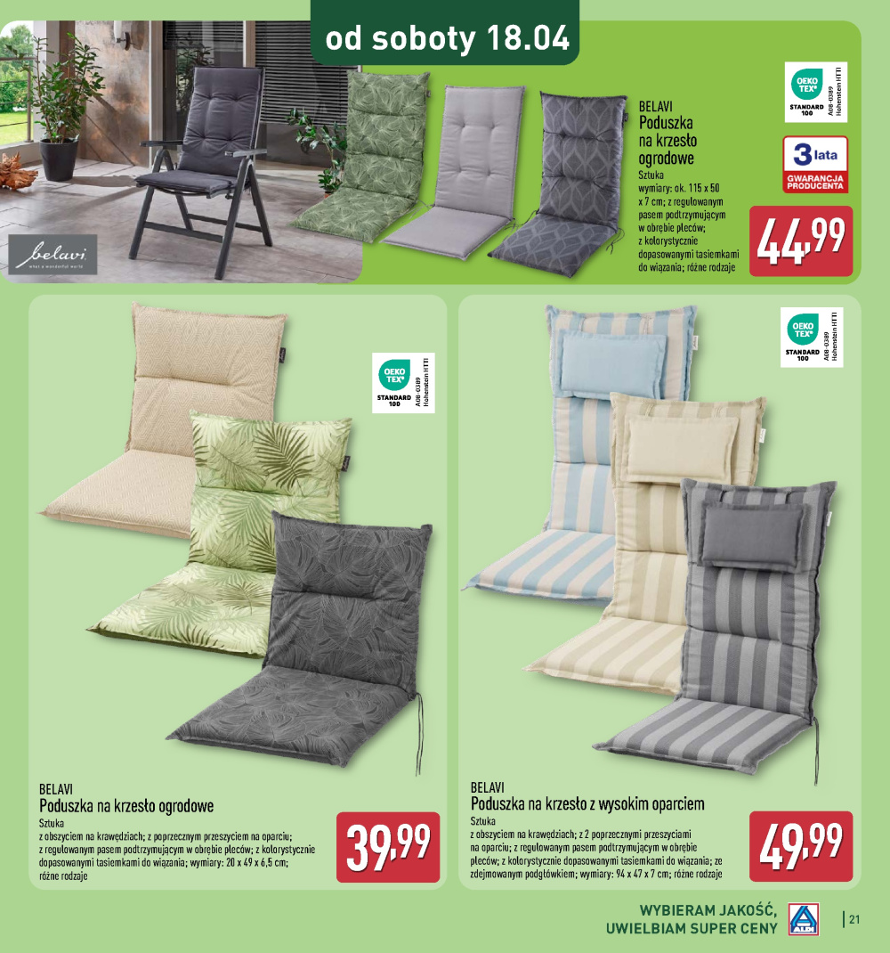 Leták Aldi offerta - Katalog ogrodowy, Polsko - strana 21