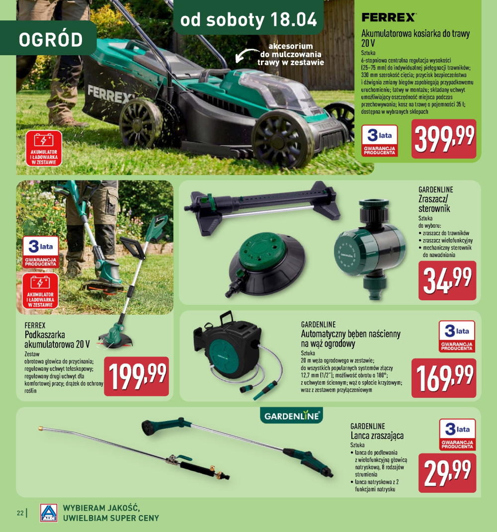 Leták Aldi offerta - Katalog ogrodowy, Polsko - strana 22