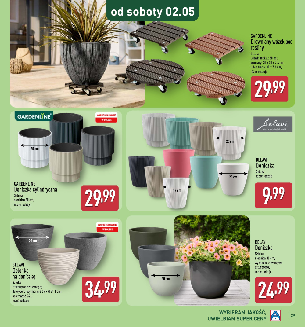 Leták Aldi offerta - Katalog ogrodowy, Polsko - strana 29