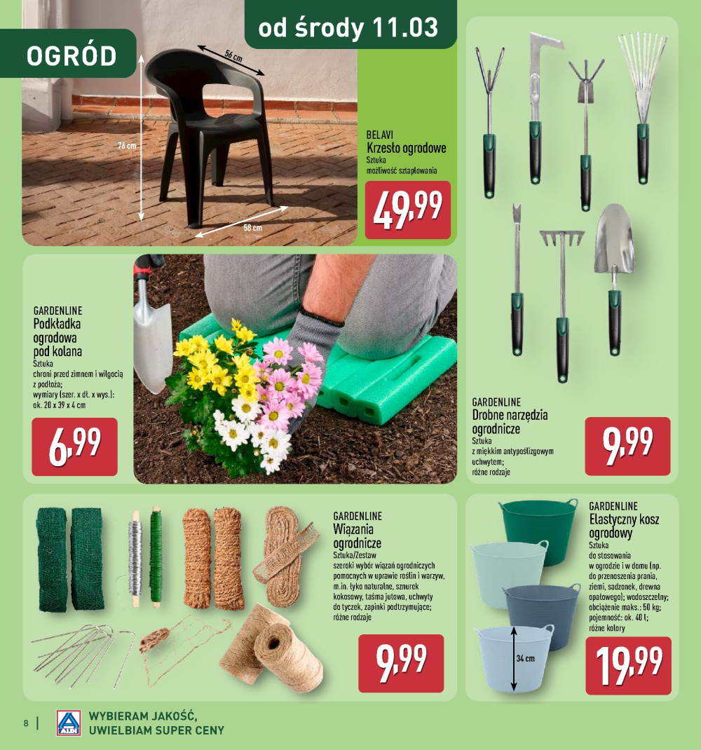 Leták Aldi offerta - Katalog ogrodowy, Polsko - strana 8
