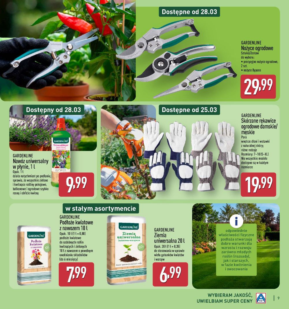 Leták Aldi offerta - Katalog ogrodowy, Polsko - strana 9