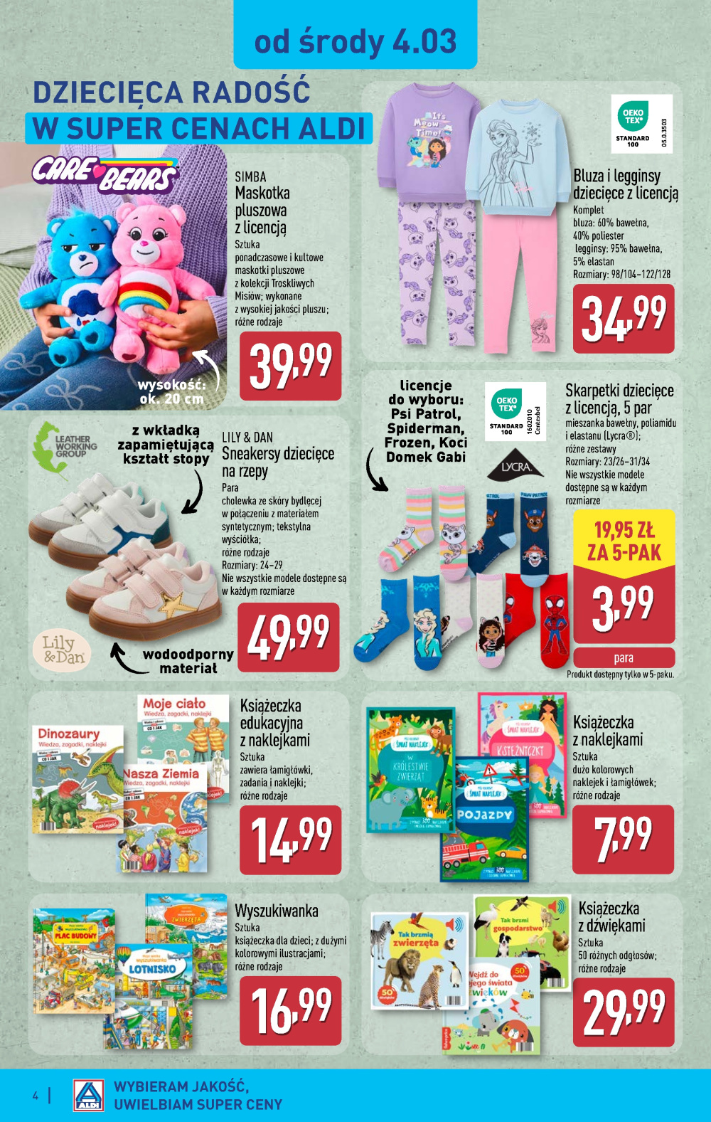 Leták Aldi offerta - Artykuły przemysłowe i tekstylia, Polsko - strana 4
