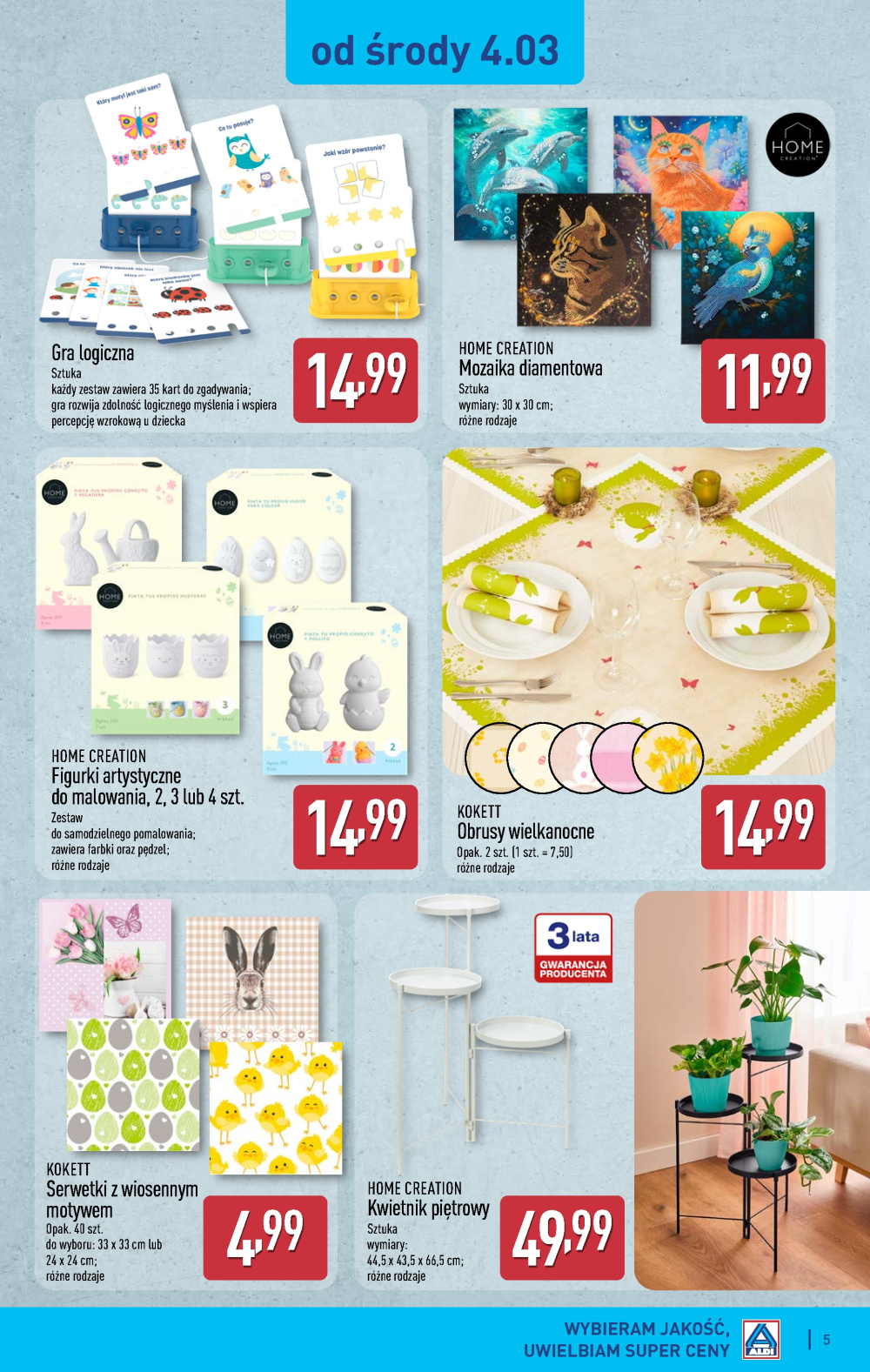Leták Aldi offerta - Artykuły przemysłowe i tekstylia, Polsko - strana 5