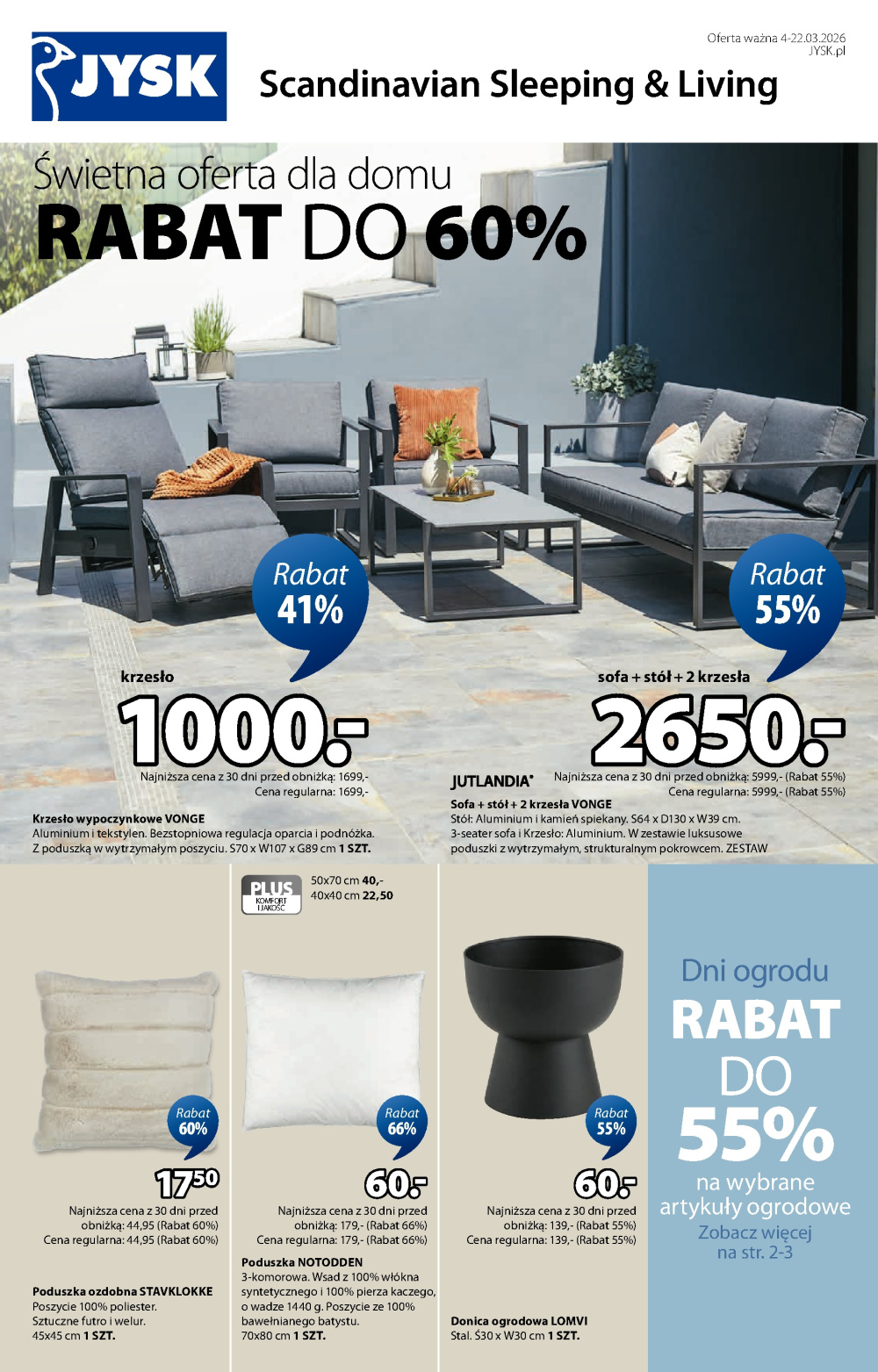 Leták Jysk gazetka, Polsko - strana 1