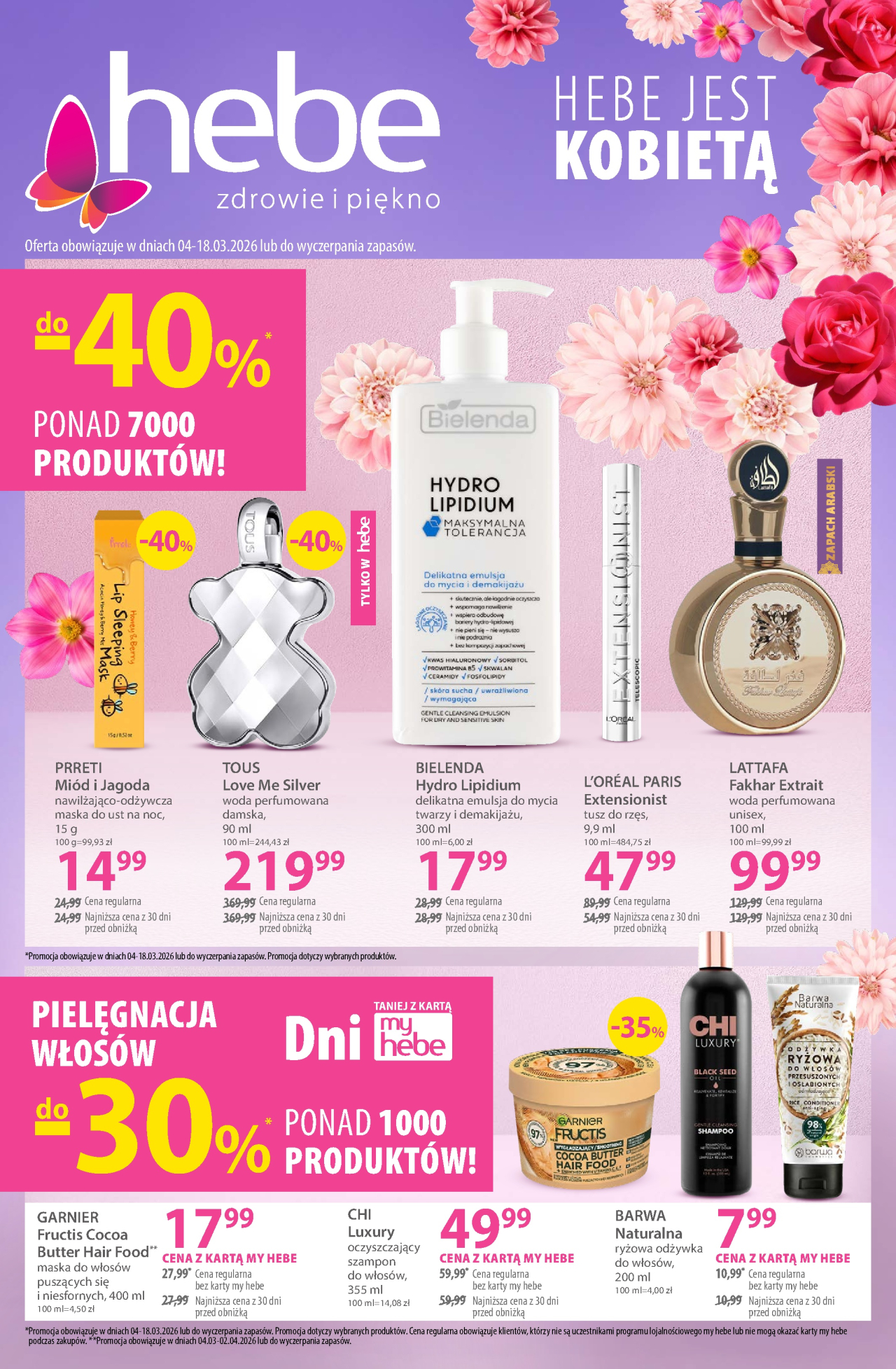 Hebe - drogerie gazetka od 4. 03. 2026