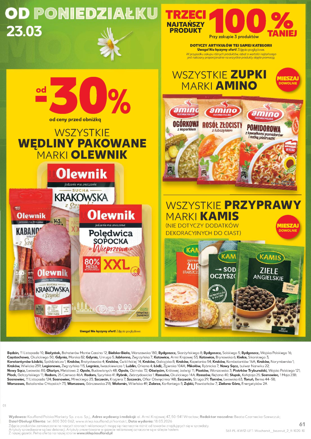 Leták Kaufland gazetka Jabłonna, Polsko - strana 61