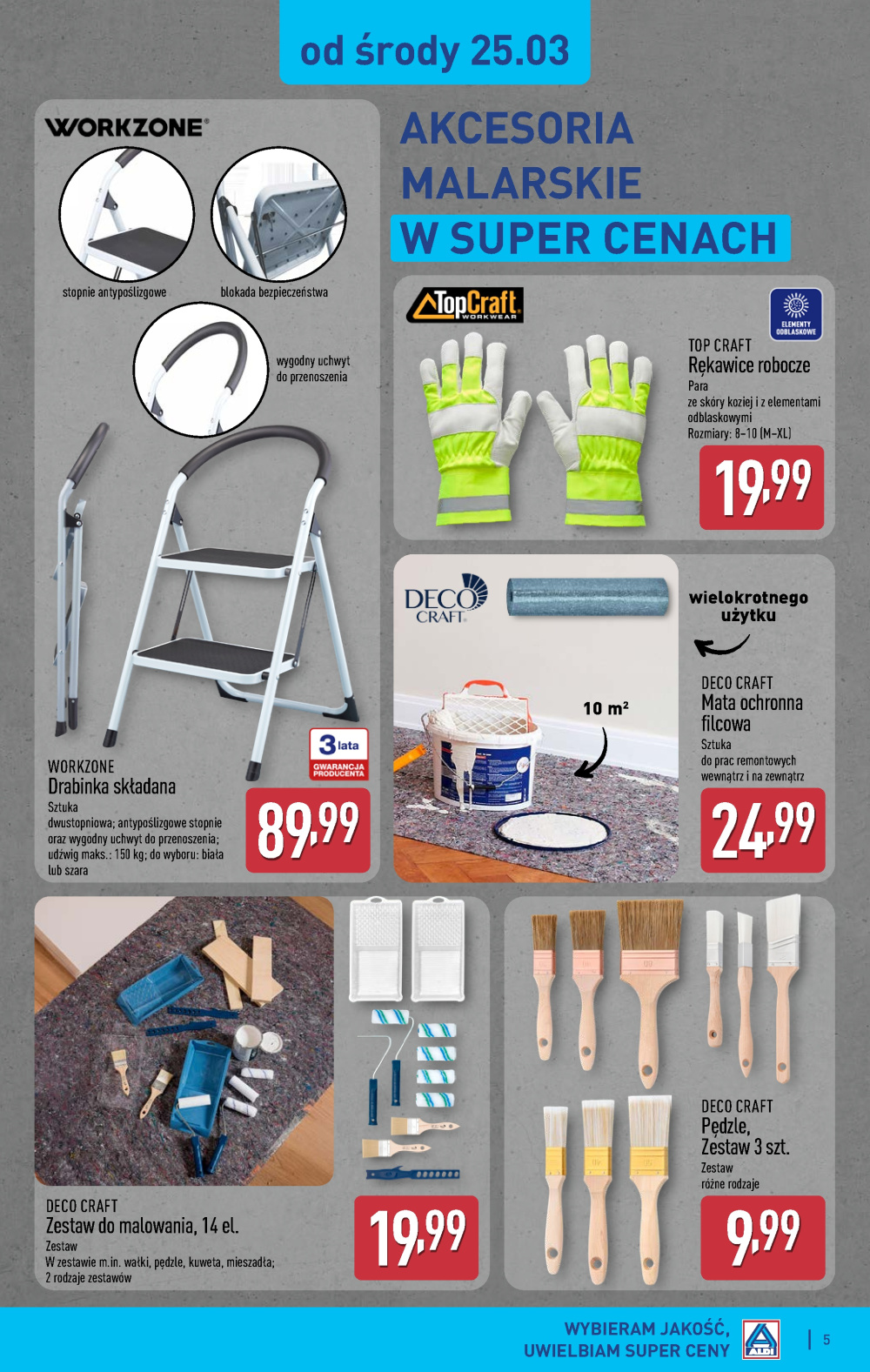 Leták Aldi offerta - Artykuły przemysłowe i tekstylia, Polsko - strana 5