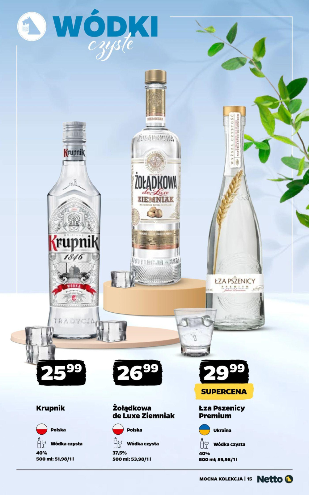 Leták Netto gazetka - Alkohole, Polsko - strana 15