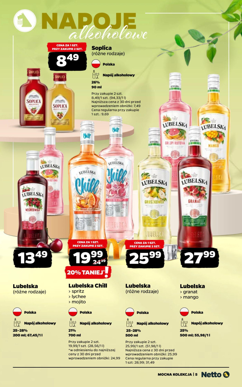 Leták Netto gazetka - Alkohole, Polsko - strana 5