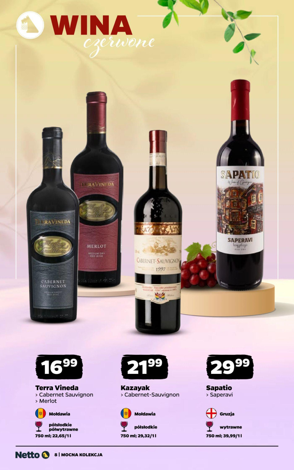 Leták Netto gazetka - Wina, Polsko - strana 8