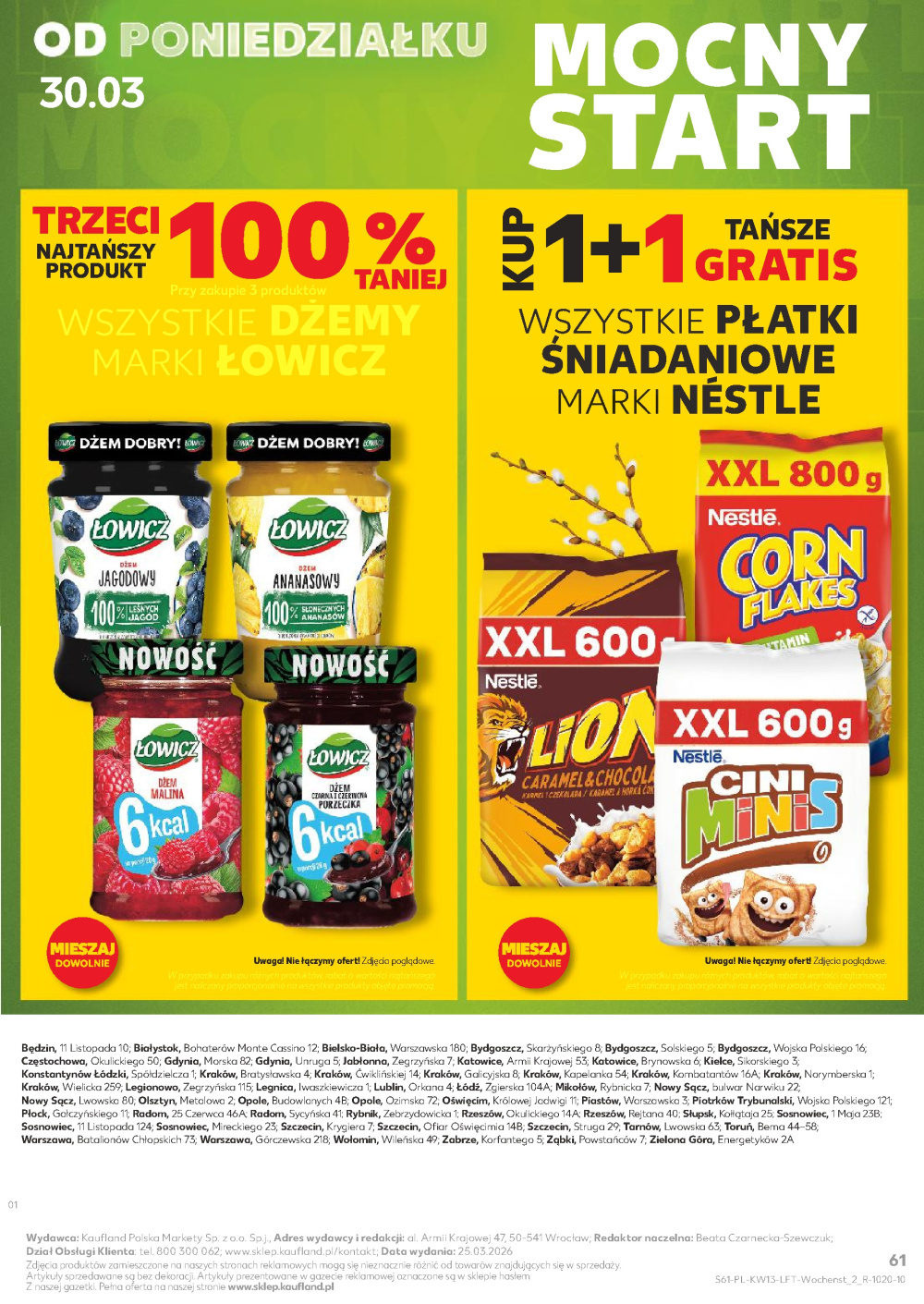 Leták Kaufland gazetka Bydgoszcz Wyżyny, Polsko - strana 61