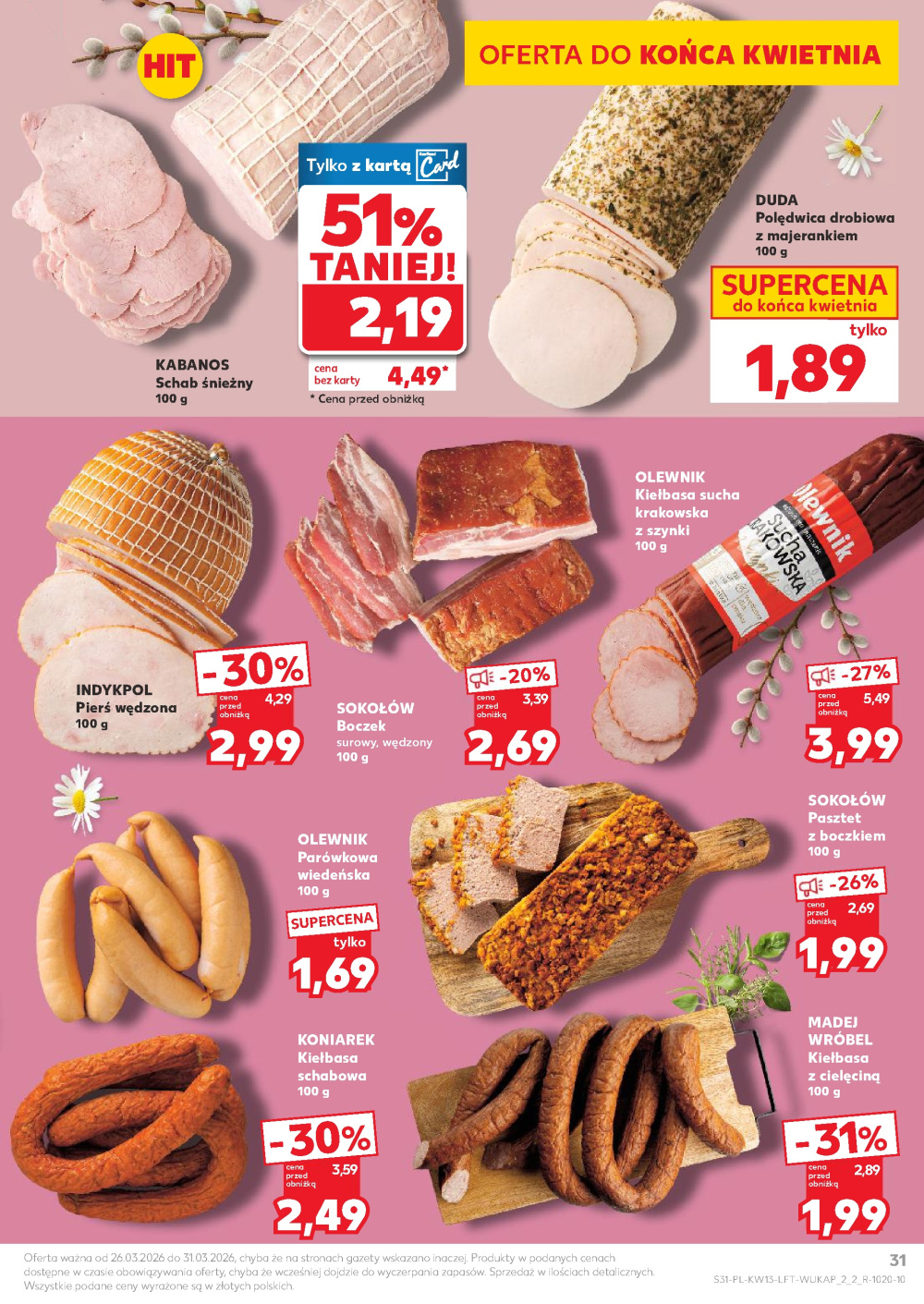Leták Kaufland gazetka Głogów, Polsko - strana 31