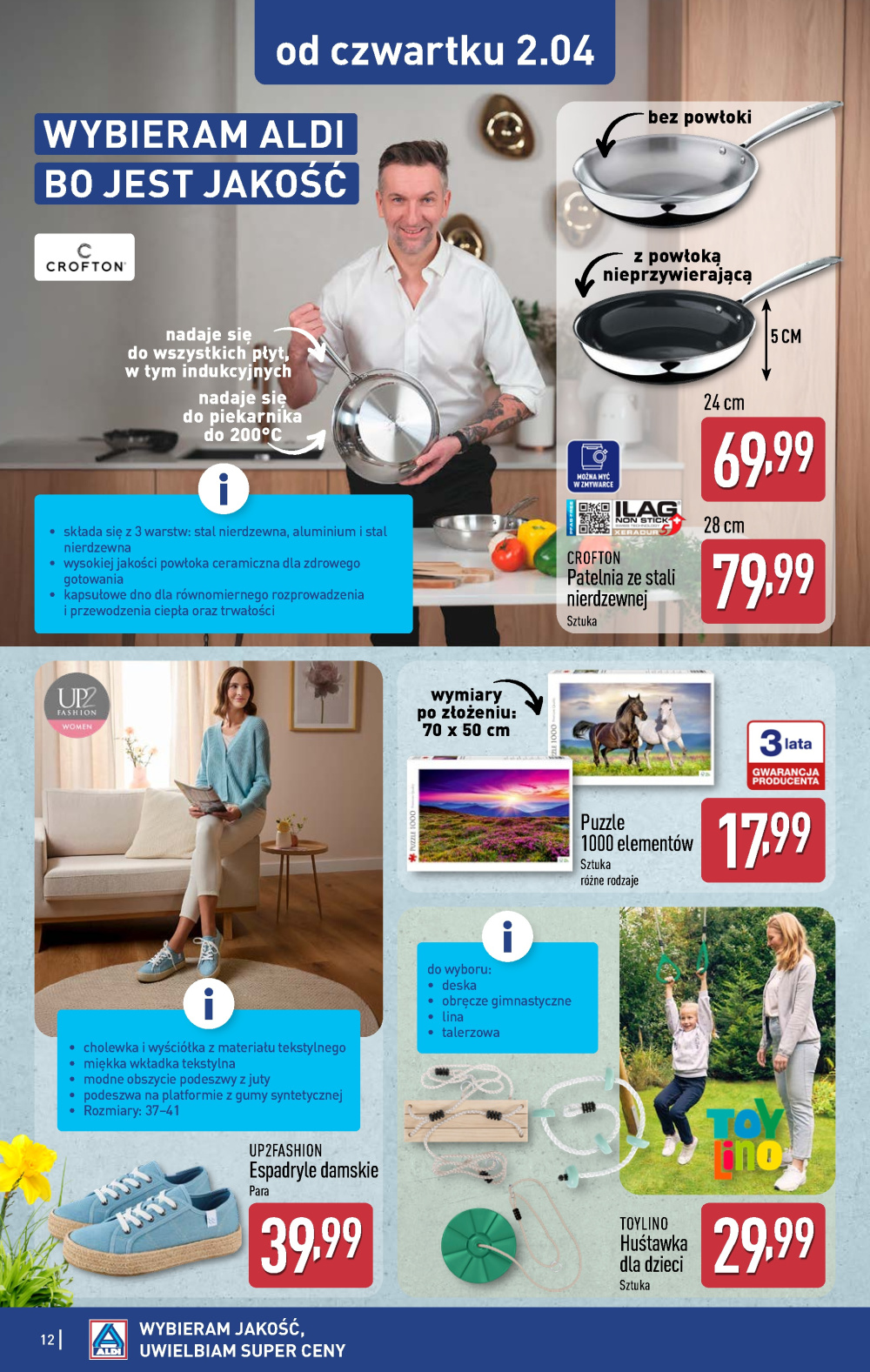 Leták Aldi offerta - Artykuły przemysłowe i tekstylia, Polsko - strana 12