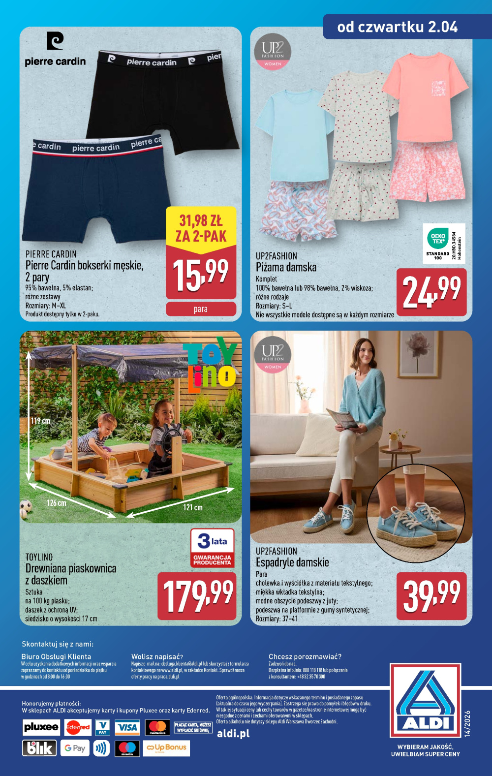 Leták Aldi offerta - Artykuły przemysłowe i tekstylia, Polsko - strana 14