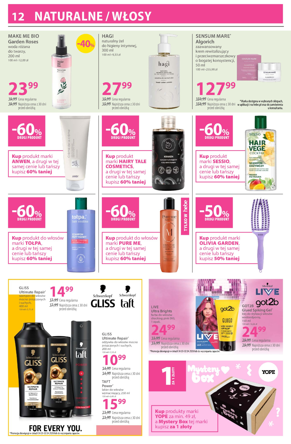 Leták Hebe - drogerie gazetka, Polsko - strana 12