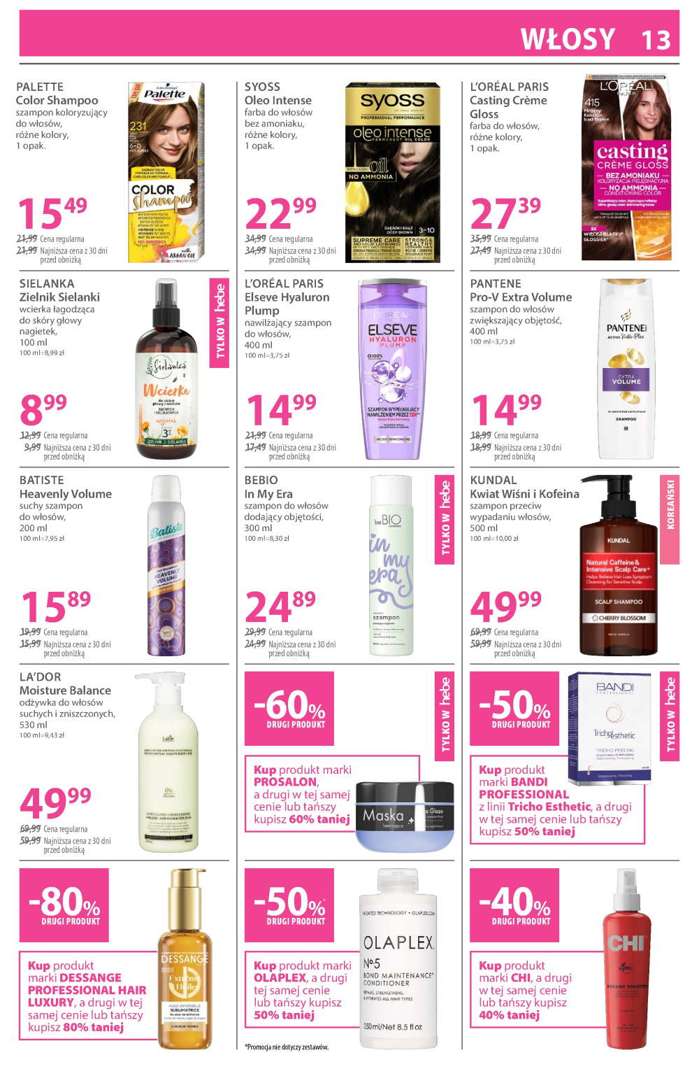 Leták Hebe - drogerie gazetka, Polsko - strana 13