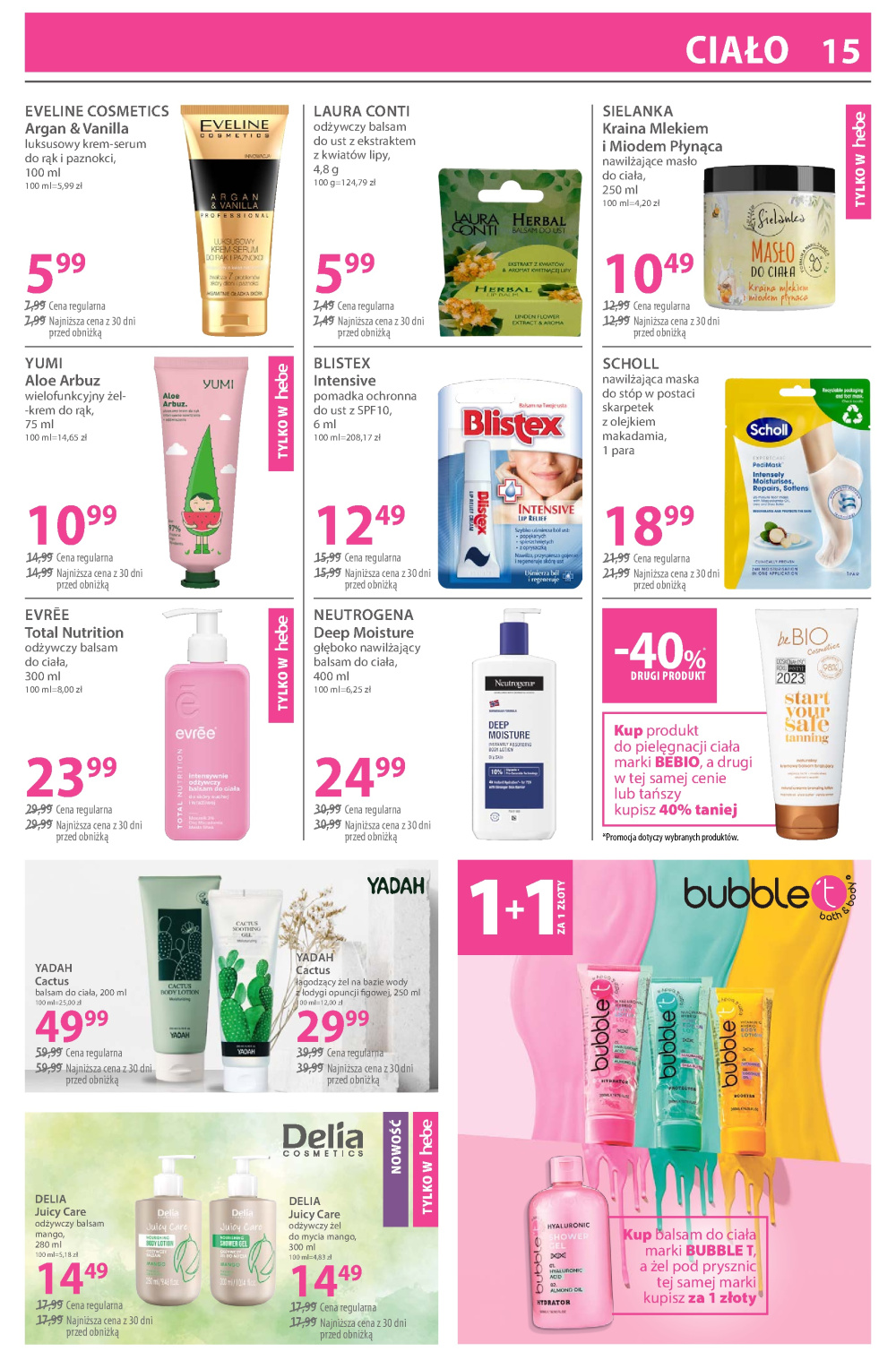 Leták Hebe - drogerie gazetka, Polsko - strana 15