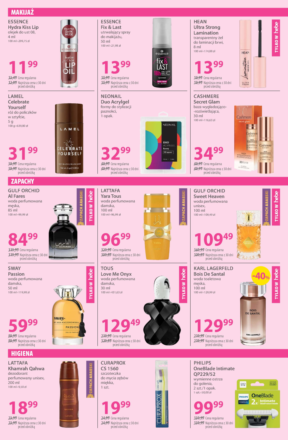 Leták Hebe - drogerie gazetka, Polsko - strana 3