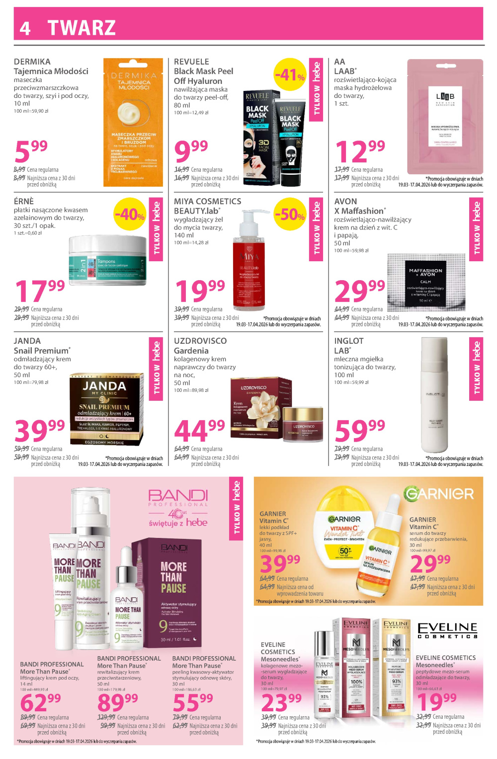Leták Hebe - drogerie gazetka, Polsko - strana 4