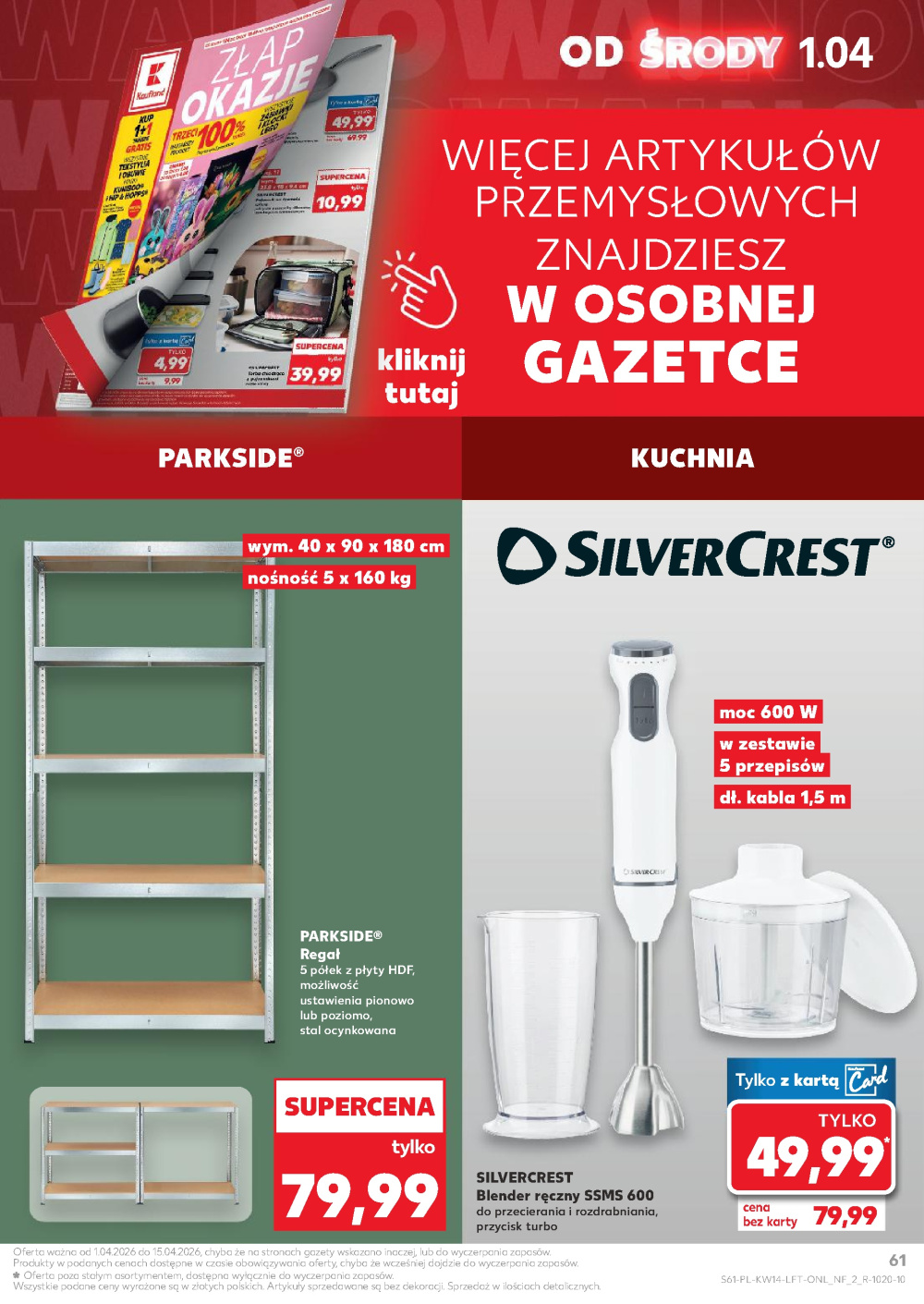 Leták Kaufland gazetka Jarosław, Polsko - strana 61