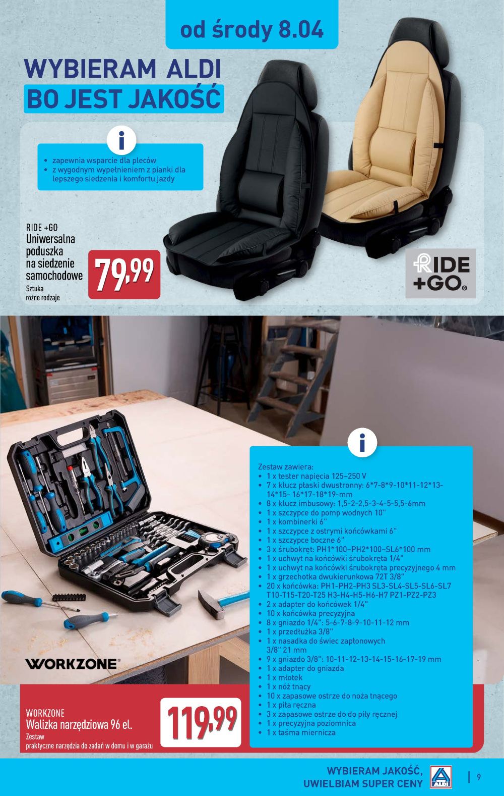 Leták Aldi offerta - Artykuły przemysłowe i tekstylia, Polsko - strana 9