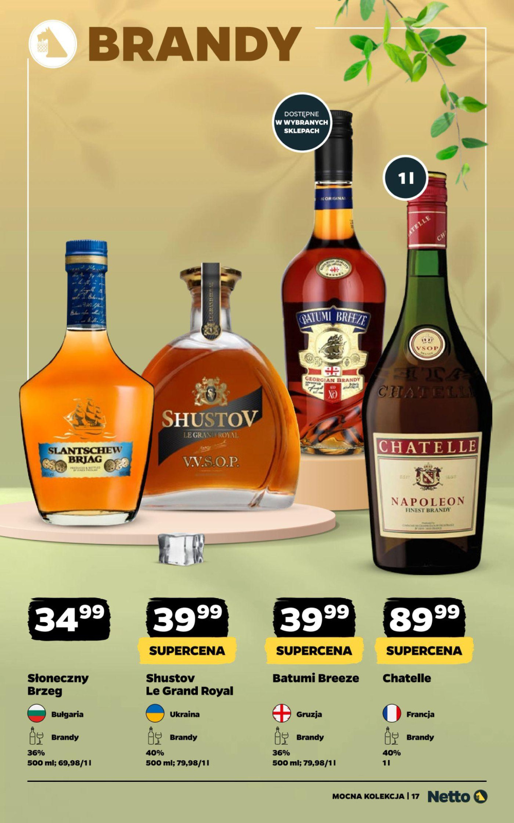 Leták Netto gazetka - Mocne Alkohole, Polsko - strana 17