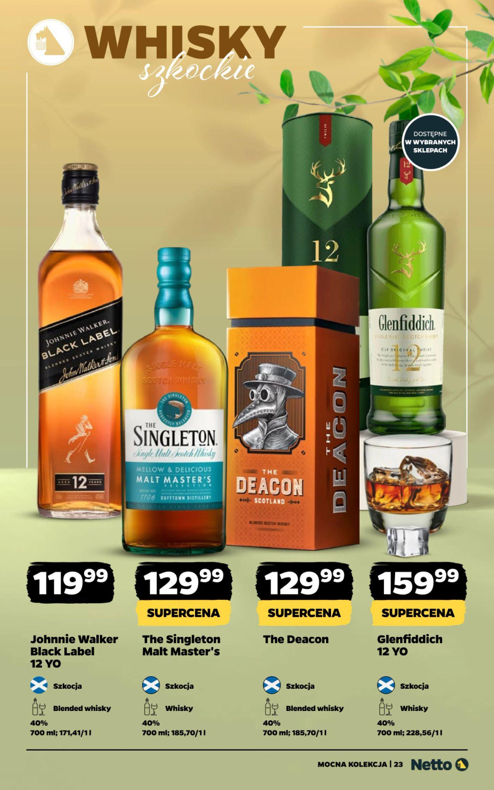 Leták Netto gazetka - Mocne Alkohole, Polsko - strana 23